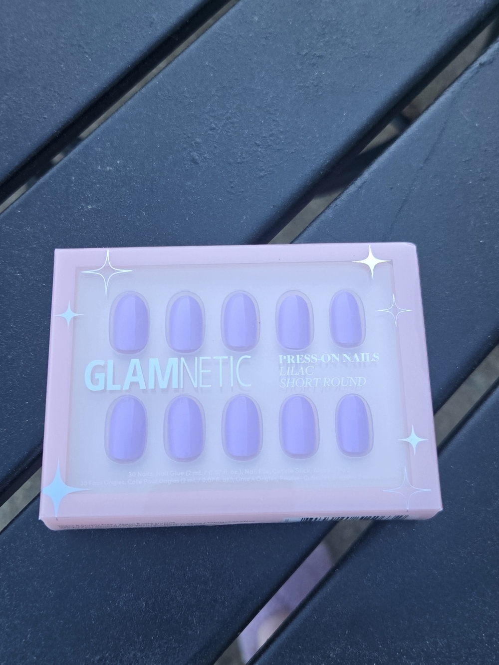 GLAMNETIC Lilac Short Round Press-On Nails